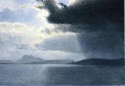 Albert Bierstadt Approaching Thunderstorm on the Hudson River Spain oil painting artist